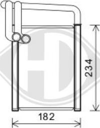 Diederichs DCM1326 - Scambiatore calore, Riscaldamento abitacolo autozon.pro