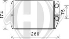 Diederichs DCM1328 - Scambiatore calore, Riscaldamento abitacolo autozon.pro