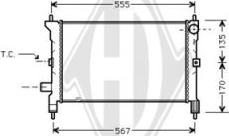 Diederichs DCM1378 - Radiatore, Raffreddamento motore autozon.pro