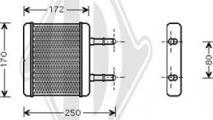 Diederichs DCM1290 - Scambiatore calore, Riscaldamento abitacolo autozon.pro