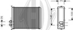 Diederichs DCM1260 - Scambiatore calore, Riscaldamento abitacolo autozon.pro