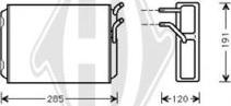 Diederichs DCM1261 - Scambiatore calore, Riscaldamento abitacolo autozon.pro
