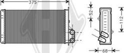 Diederichs DCM1208 - Scambiatore calore, Riscaldamento abitacolo autozon.pro