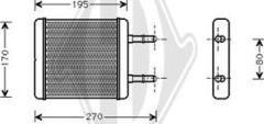 Diederichs DCM1281 - Scambiatore calore, Riscaldamento abitacolo autozon.pro