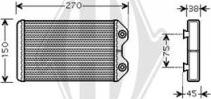 Diederichs DCM1235 - Scambiatore calore, Riscaldamento abitacolo autozon.pro