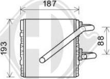 Diederichs DCM1229 - Scambiatore calore, Riscaldamento abitacolo autozon.pro
