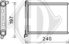 Diederichs DCM1222 - Scambiatore calore, Riscaldamento abitacolo autozon.pro