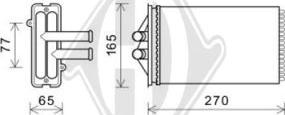 Diederichs DCM1272 - Scambiatore calore, Riscaldamento abitacolo autozon.pro