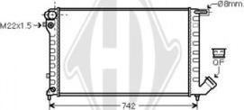 Diederichs DCM1716 - Radiatore, Raffreddamento motore autozon.pro