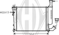 Diederichs DCM1718 - Radiatore, Raffreddamento motore autozon.pro