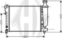 Diederichs DCM1730 - Radiatore, Raffreddamento motore autozon.pro