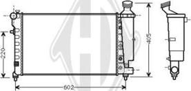 Diederichs DCM1729 - Radiatore, Raffreddamento motore autozon.pro