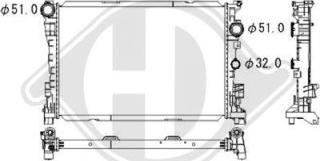 Diederichs DCM3914 - Radiatore, Raffreddamento motore autozon.pro