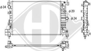 Diederichs DCM3939 - Radiatore, Raffreddamento motore autozon.pro