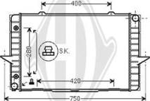 Diederichs DCM3498 - Radiatore, Raffreddamento motore autozon.pro