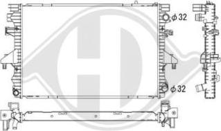 Diederichs DCM3450 - Radiatore, Raffreddamento motore autozon.pro