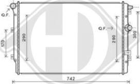 Diederichs DCM3468 - Radiatore, Raffreddamento motore autozon.pro