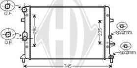 Diederichs DCM3462 - Radiatore, Raffreddamento motore autozon.pro