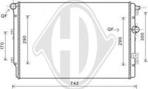 Diederichs DCM3478 - Radiatore, Raffreddamento motore autozon.pro