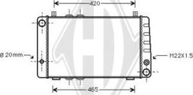 Diederichs DCM3559 - Radiatore, Raffreddamento motore autozon.pro
