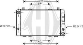 Diederichs DCM3565 - Radiatore, Raffreddamento motore autozon.pro