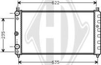Diederichs DCM3560 - Radiatore, Raffreddamento motore autozon.pro