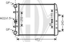 Diederichs DCM3562 - Radiatore, Raffreddamento motore autozon.pro