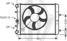 Diederichs DCM3567 - Radiatore, Raffreddamento motore autozon.pro