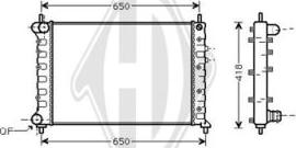 Diederichs DCM3532 - Radiatore, Raffreddamento motore autozon.pro