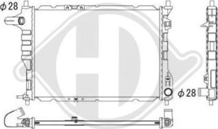 Diederichs DCM3607 - Radiatore, Raffreddamento motore autozon.pro