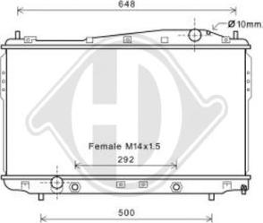 Diederichs DCM3631 - Radiatore, Raffreddamento motore autozon.pro