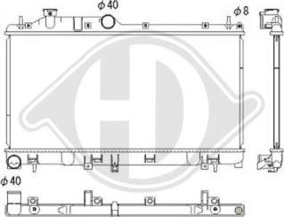 Diederichs DCM3049 - Radiatore, Raffreddamento motore autozon.pro