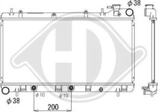 Diederichs DCM3015 - Radiatore, Raffreddamento motore autozon.pro