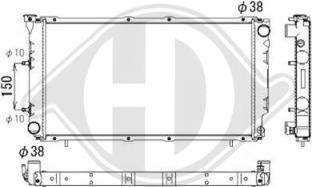 Diederichs DCM3016 - Radiatore, Raffreddamento motore autozon.pro