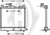 Diederichs DCM3084 - Radiatore, Raffreddamento motore autozon.pro