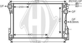 Diederichs DCM3882 - Radiatore, Raffreddamento motore autozon.pro