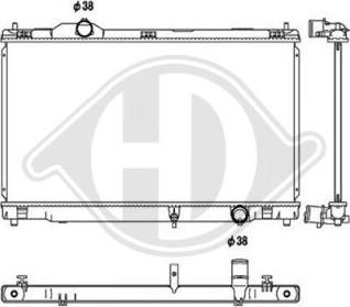 Diederichs DCM3305 - Radiatore, Raffreddamento motore autozon.pro