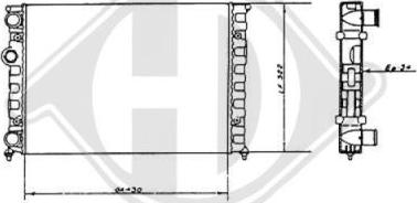 Diederichs DCM3370 - Radiatore, Raffreddamento motore autozon.pro