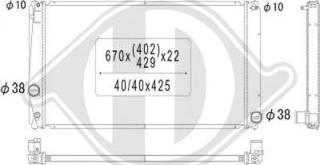 Diederichs DCM3291 - Radiatore, Raffreddamento motore autozon.pro