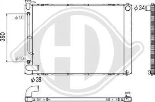 Diederichs DCM3264 - Radiatore, Raffreddamento motore autozon.pro