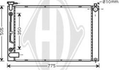 Diederichs DCM3263 - Radiatore, Raffreddamento motore autozon.pro