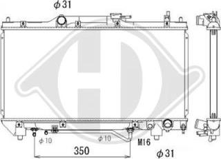 Diederichs DCM3204 - Radiatore, Raffreddamento motore autozon.pro