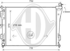 Diederichs DCM3743 - Radiatore, Raffreddamento motore autozon.pro