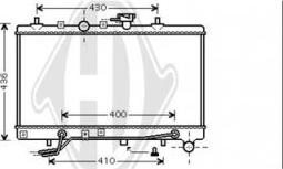 Diederichs DCM3758 - Radiatore, Raffreddamento motore autozon.pro