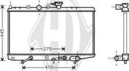 Diederichs DCM3757 - Radiatore, Raffreddamento motore autozon.pro