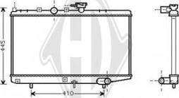 Diederichs DCM3764 - Radiatore, Raffreddamento motore autozon.pro