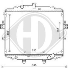 Diederichs DCM3712 - Radiatore, Raffreddamento motore autozon.pro