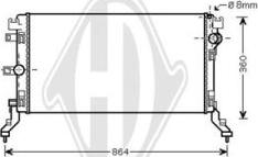 Diederichs DCM2950 - Radiatore, Raffreddamento motore autozon.pro