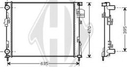 Diederichs DCM2933 - Radiatore, Raffreddamento motore autozon.pro