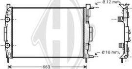 Diederichs DCM2924 - Radiatore, Raffreddamento motore autozon.pro